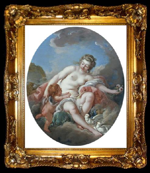 framed  Francois Boucher Venus Restraining Cupid, ta009-2